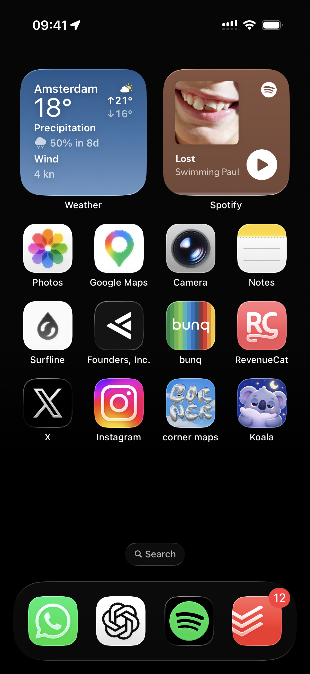 Vasco's current interactive iPhone Home Screen